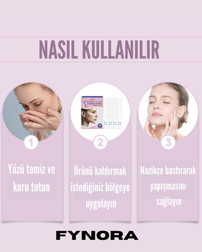 Görünmez Yüz Germe Bandı (40 Adet)